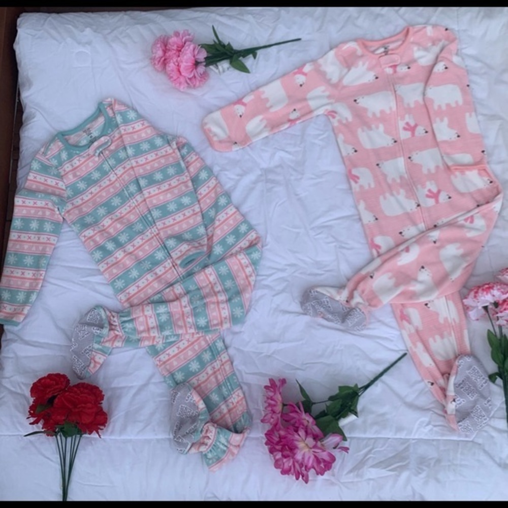 Bundle 4 pieces pajamas girls size 4 T - Picture 1 of 11